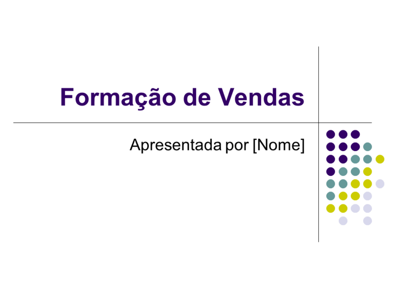 Diapositivos de formação de vendas Diapositivos de formação de vendas