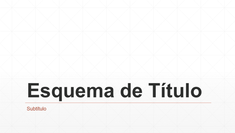 Apresentação com grelha de losangos (ecrã panorâmico)