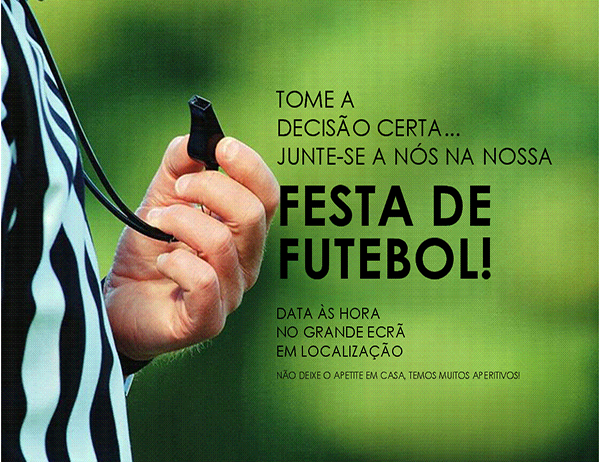 Panfleto de festa de futebol Panfleto de festa de futebol