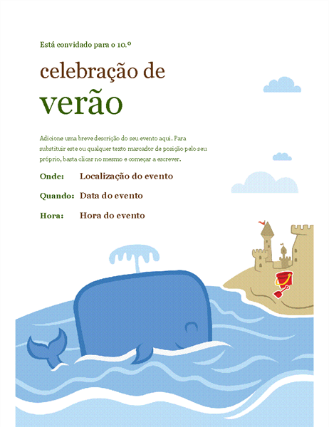 Panfleto de evento de verão Panfleto de evento de verão