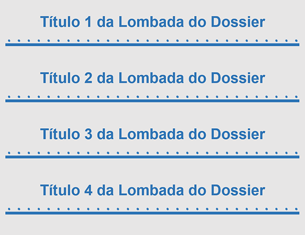 Inserções da lombada do dossier de duas polegadas (quatro por página) Inserções da lombada do dossier de duas polegadas (quatro por página)