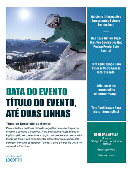 Panfleto de evento sazonal (inverno) Panfleto de evento sazonal (inverno)