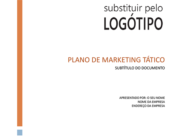 Plano estratégico de marketing empresarial Plano estratégico de marketing empresarial
