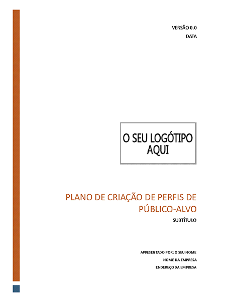 Plano de criação de perfis de público-alvo