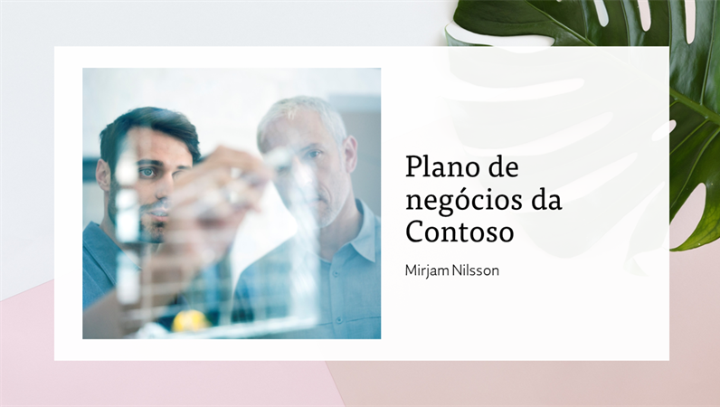 Apresentacao plano de negocios