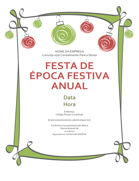 Convite de festa de época festiva com ornamentos e limite com espirais (design Informal) Convite de festa de época festiva com ornamentos e limite com espirais (design Informal)