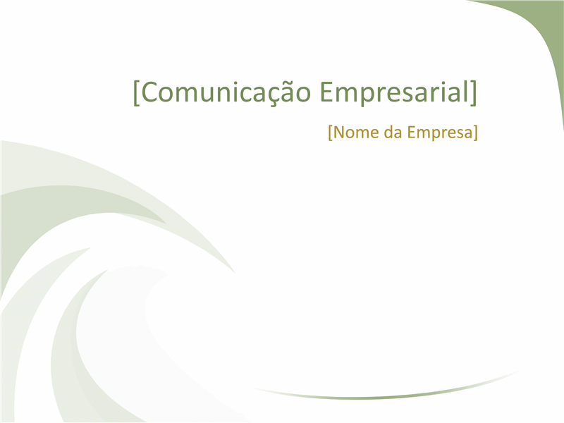 Diapositivos de design comercial (design Green Wave) Diapositivos de design comercial (design Green Wave)