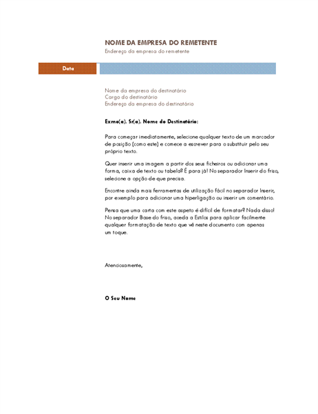 Carta empresarial (tema mediano)