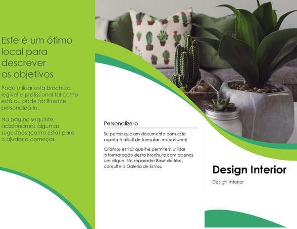 Brochura de design de interiores Brochura de design de interiores