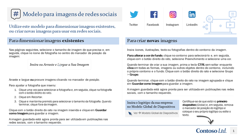 Modelo para imagens de redes sociais Modelo para imagens de redes sociais