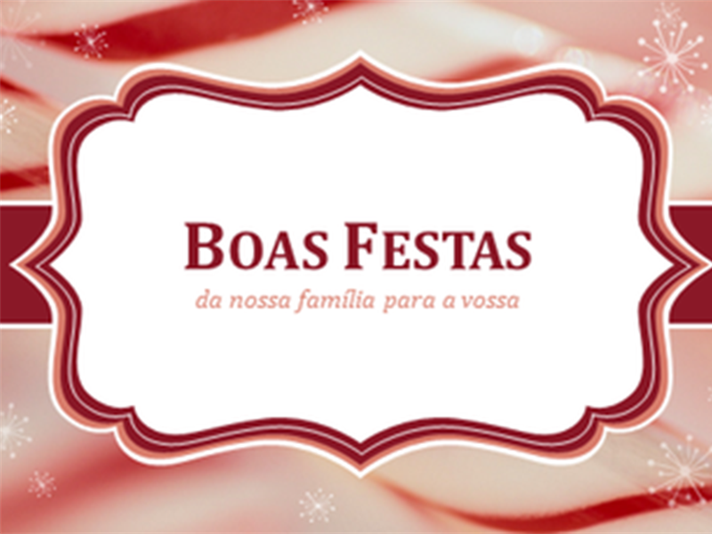 Cartões de Natal com doces em forma de bengala espiralada (2 por página) Cartões de Natal com doces em forma de bengala espiralada (2 por página)