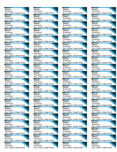 Etiquetas azuis (80 por página) Etiquetas azuis (80 por página)