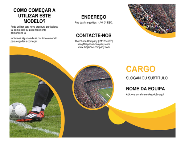 Brochura desportiva Brochura desportiva
