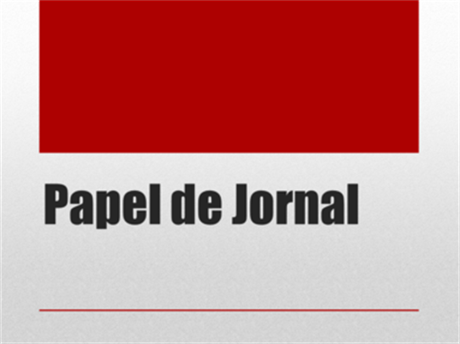 Papel de Jornal Papel de Jornal