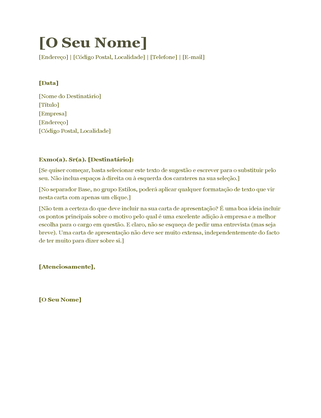 Carta de apresentação (azul)