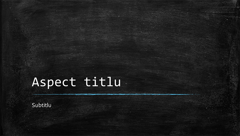 Prezentare școlară sub formă de tablă (ecran lat) Prezentare școlară sub formă de tablă (ecran lat)