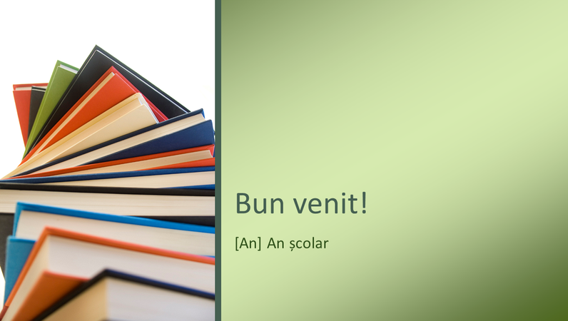 Bine ați revenit la prezentarea școlară Bine ați revenit la prezentarea școlară