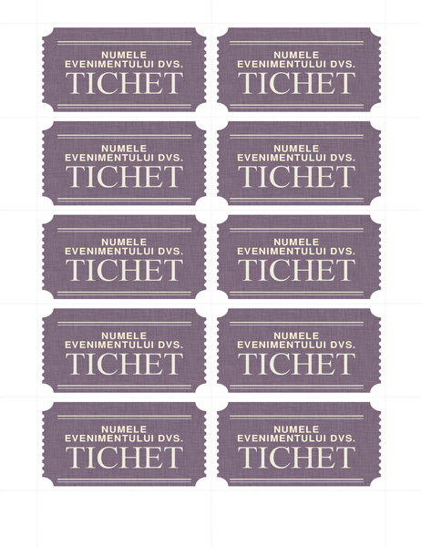 Tichete de bază (10 pe pagină) Tichete de bază (10 pe pagină)