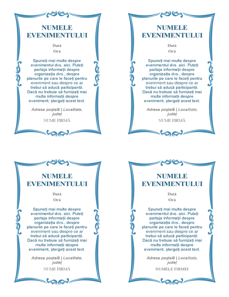 Invitații la evenimente (4 pe pagină) Invitații la evenimente (4 pe pagină)
