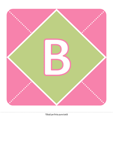 Banner de bun venit unei fetițe nou-născute (roz, violet, verde) Banner de bun venit unei fetițe nou-născute (roz, violet, verde)