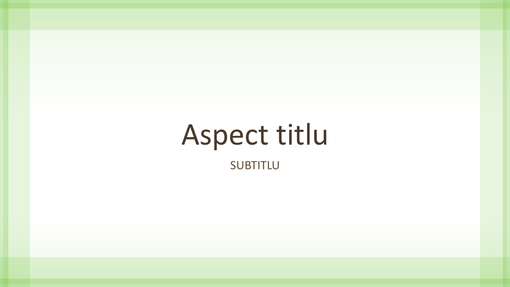 Prezentare cu proiectare cu bordură verde transparentă (ecran lat) Prezentare cu proiectare cu bordură verde transparentă (ecran lat)