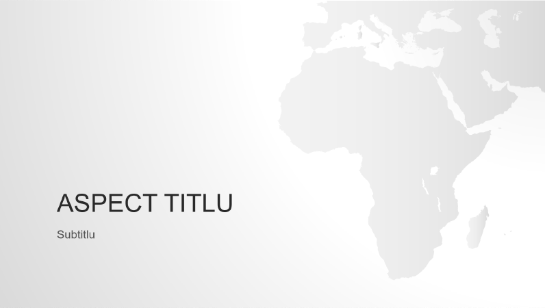 Seria de hărți ale lumii, prezentarea continentului african (ecran lat)
