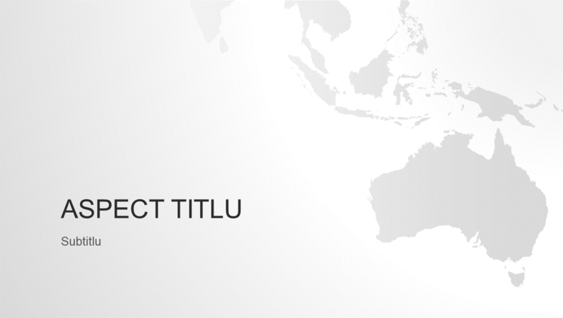 Seria Hărțile lumii, prezentarea continentului australian (ecran lat) Seria Hărțile lumii, prezentarea continentului australian (ecran lat)