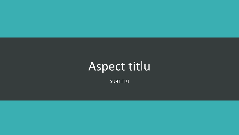 Prezentare cu benzi albastru-verzui (ecran lat) Prezentare cu benzi albastru-verzui (ecran lat)