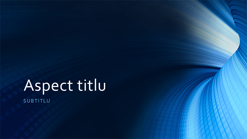 Prezentare cu tunel digital albastru, pentru afaceri (ecran lat)