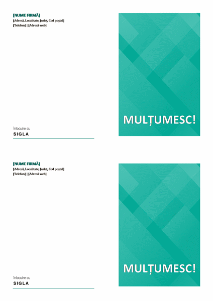 Cărți poștale de mulțumire Cărți poștale de mulțumire