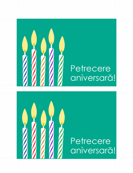 Carte poștală - Invitație la petrecere aniversară Carte poștală - Invitație la petrecere aniversară