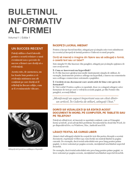 Buletin informativ Buletin informativ