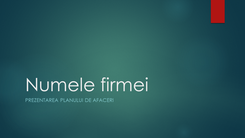 Prezentare de plan de afaceri (proiectare Ion verde, ecran lat) Prezentare de plan de afaceri (proiectare Ion verde, ecran lat)