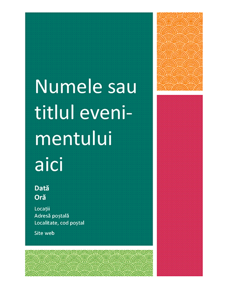 Fluturaș cu bloc color Fluturaș cu bloc color