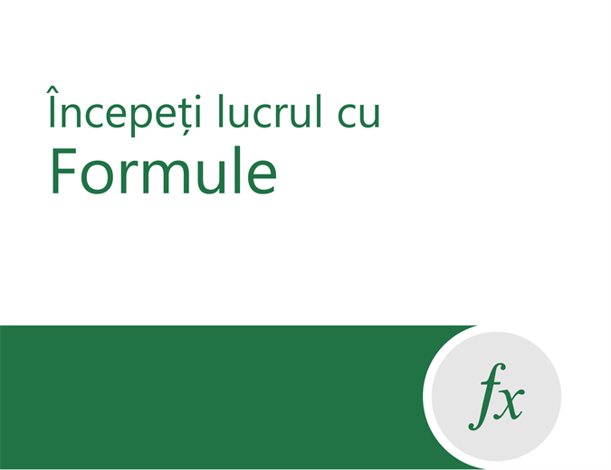 Tutorial pentru formule Tutorial pentru formule