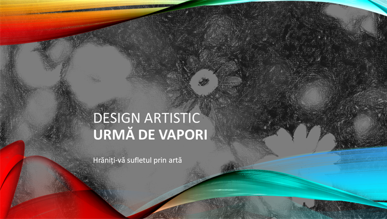 Design artistic Urmă de vapori Design artistic Urmă de vapori