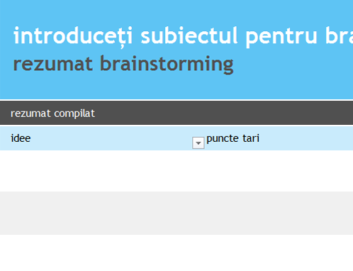 Colaborare brainstorming Colaborare brainstorming