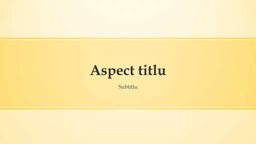 Prezentare cu proiectare cu benzi galbene (ecran lat) Prezentare cu proiectare cu benzi galbene (ecran lat)