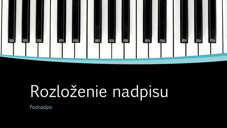 Prezentácia s hudobnými krivkami (širokouhlý formát) Prezentácia s hudobnými krivkami (širokouhlý formát)