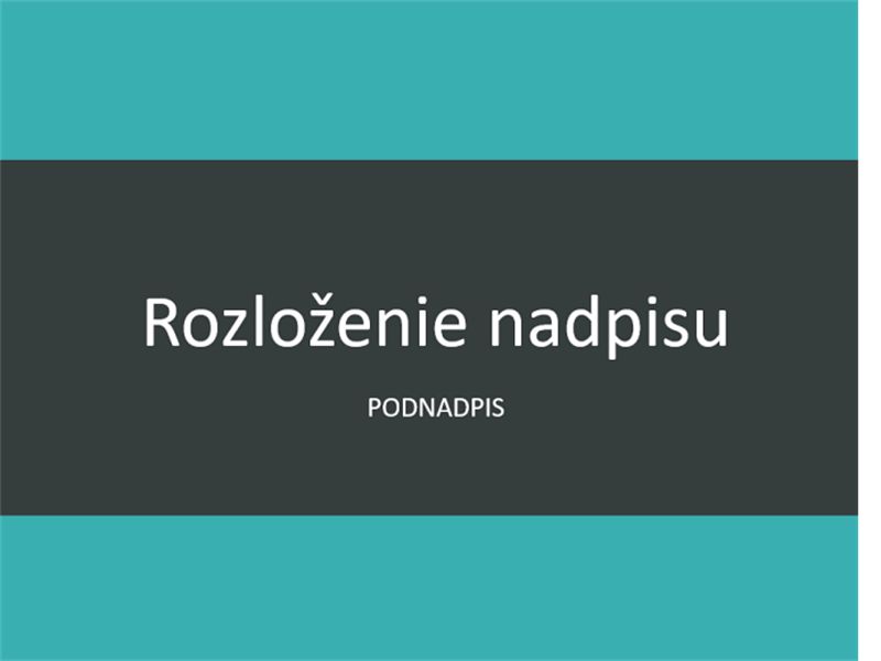 Prezentácia so sivozelenými pruhmi (širokouhlý formát) Prezentácia so sivozelenými pruhmi (širokouhlý formát)