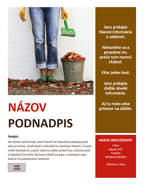 Leták o sezónnej udalosti (jeseň) Leták o sezónnej udalosti (jeseň)