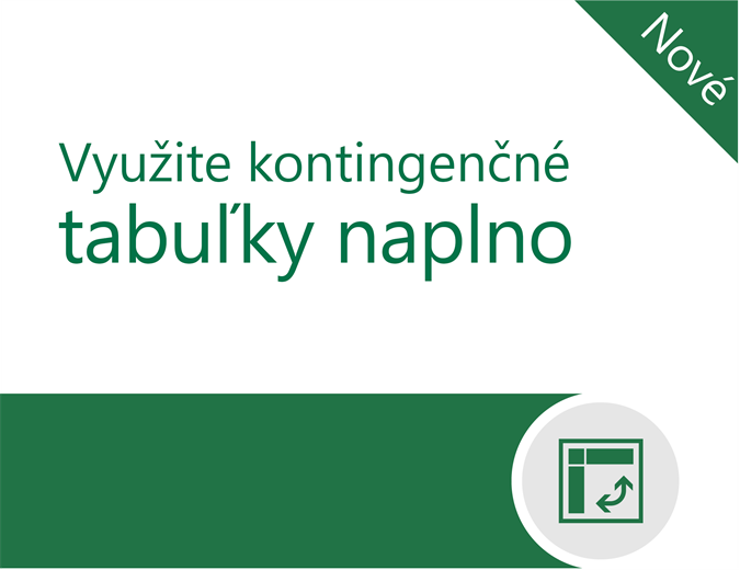 Využite kontingenčné tabuľky naplno Využite kontingenčné tabuľky naplno