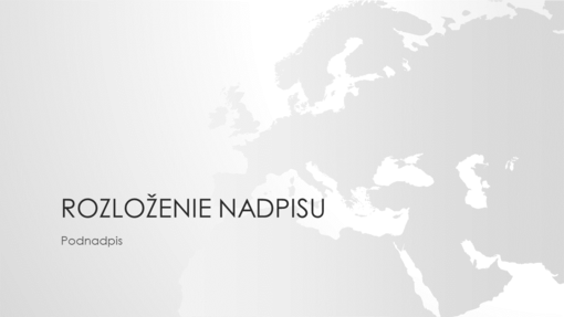 Rad máp sveta, prezentácia Európy (širokouhlý formát) Rad máp sveta, prezentácia Európy (širokouhlý formát)