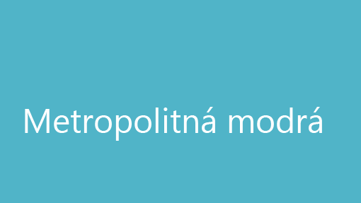 Metropolitná modrá Metropolitná modrá