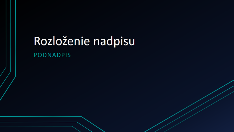 Prezentácia s trojitými čiarami obvodov (širokouhlý formát) Prezentácia s trojitými čiarami obvodov (širokouhlý formát)