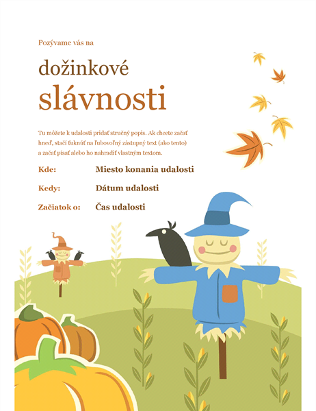 Jesenný leták Jesenný leták