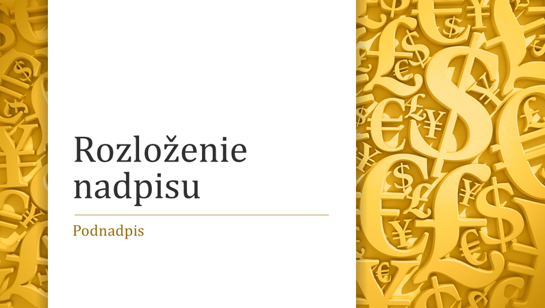 Prezentácia so symbolmi mien (širokouhlý formát) Prezentácia so symbolmi mien (širokouhlý formát)