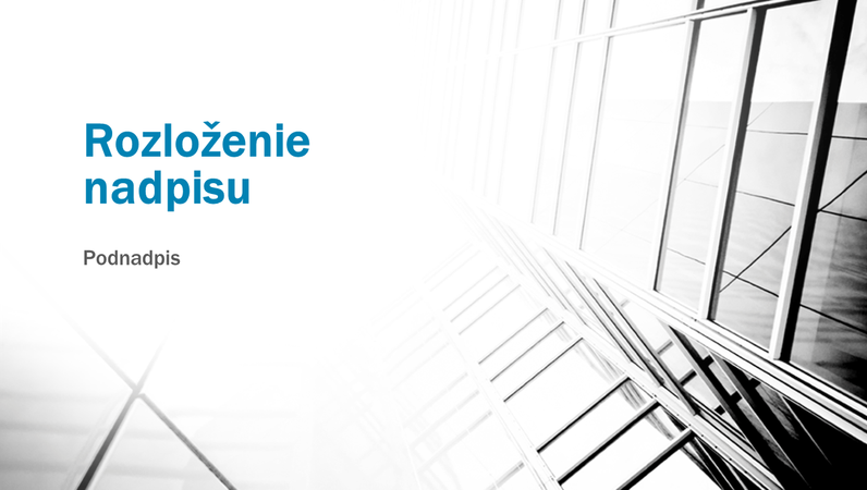 Obchodná prezentácia s kontrastným motívom (širokouhlý formát) Obchodná prezentácia s kontrastným motívom (širokouhlý formát)