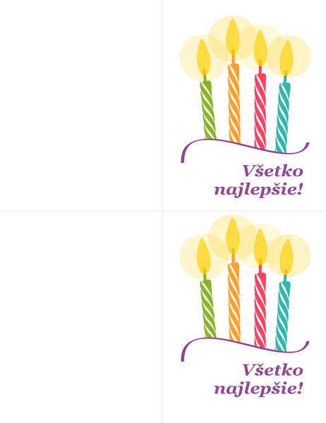 Narodeninové pohľadnice (2 na stranu) Narodeninové pohľadnice (2 na stranu)