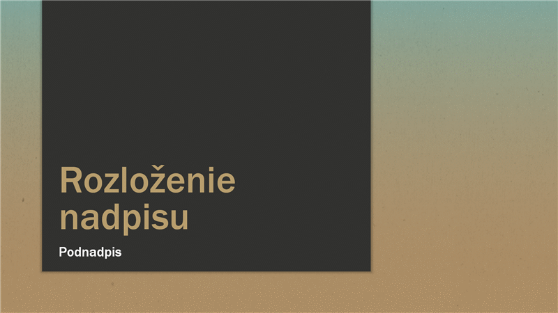 Prezentácia s modrou prechodovou výplňou (širokouhlá) Prezentácia s modrou prechodovou výplňou (širokouhlá)